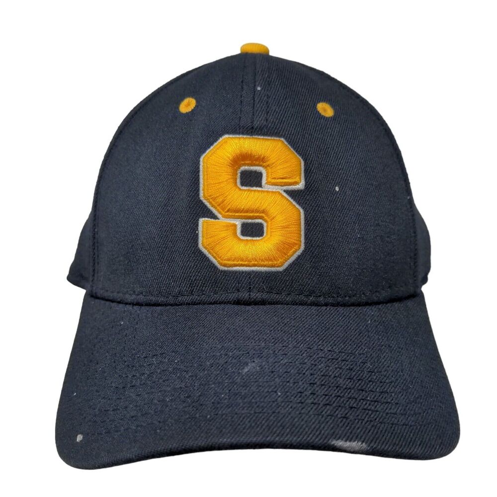 Dome Hates Men's Fitted Cap Blue M-L Embroidered S Warriors Logo Acrylic Blend